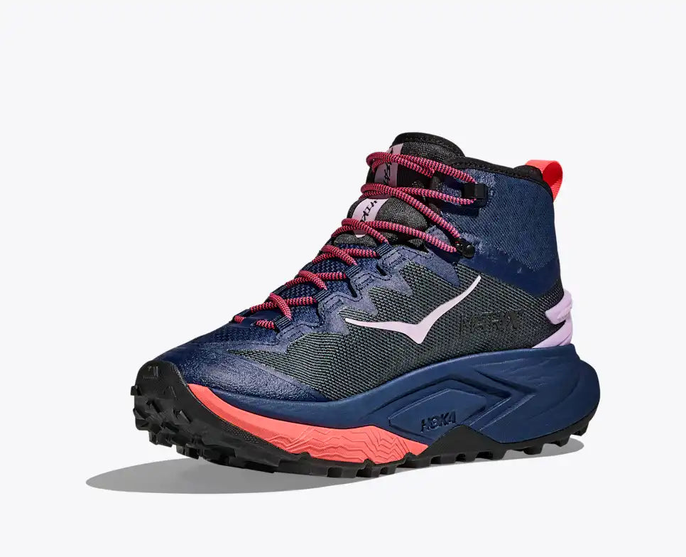 HOKA Mafate Hike Women's product view 3 — Midnight Blue / Neon Flame