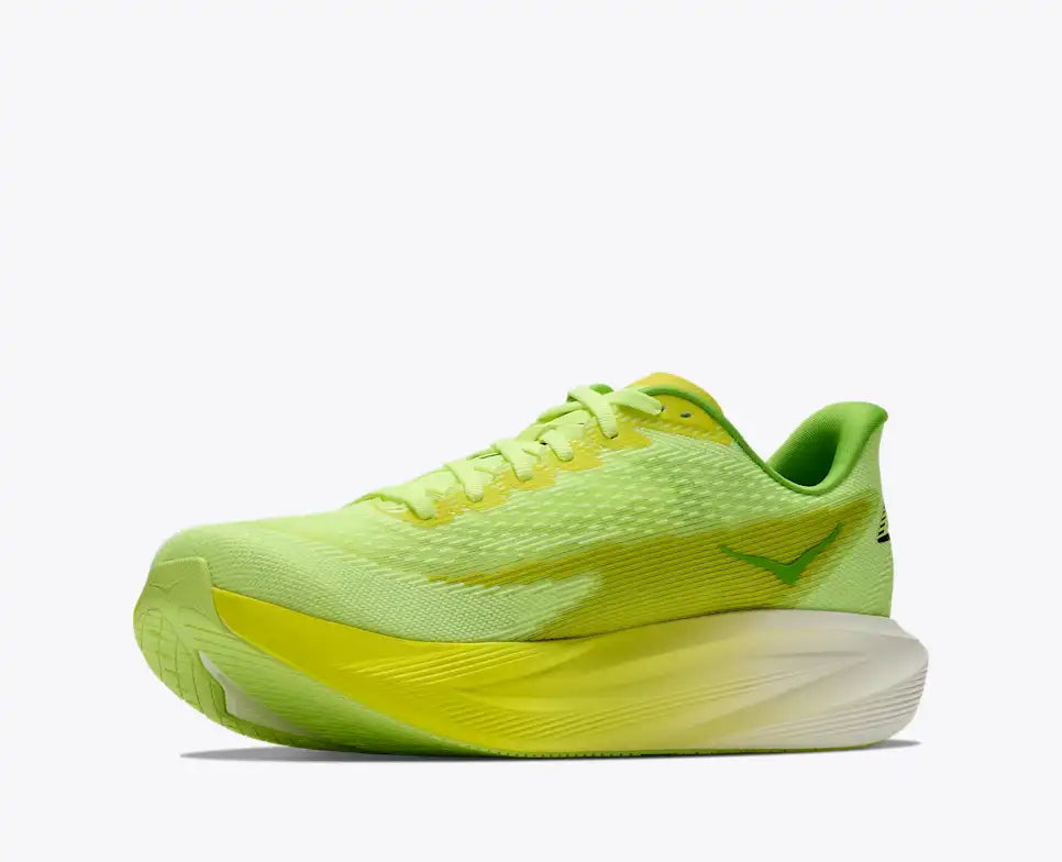 HOKA Mach 7 Men's product view 3 — Neon Yuzu / Hoka Citrus