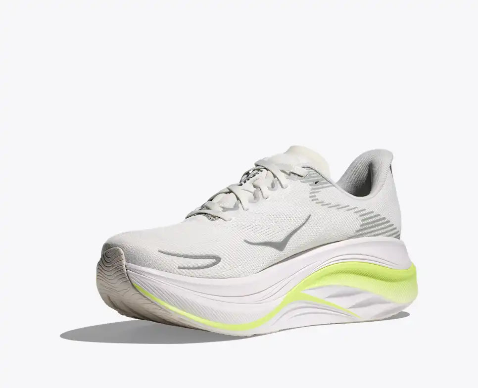 HOKA Skyward X 2 Men's product view 3 — White / Neon Yuzu