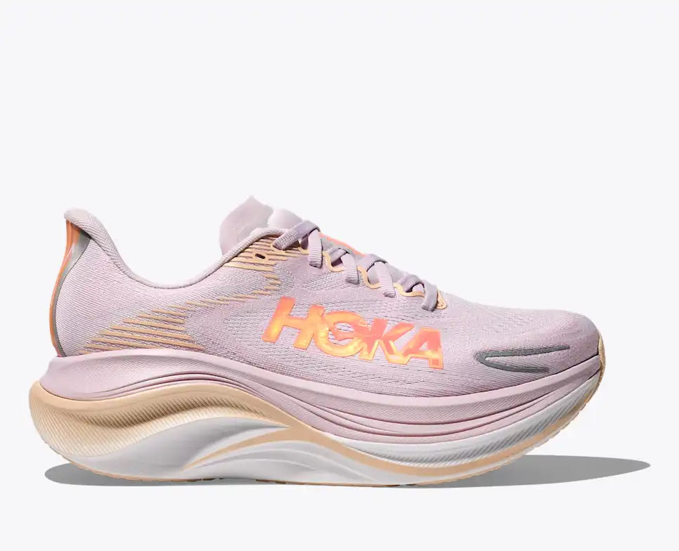 HOKA Skyward X 2 Women's product view 1 — Lilac Cream / Tangerine Glow