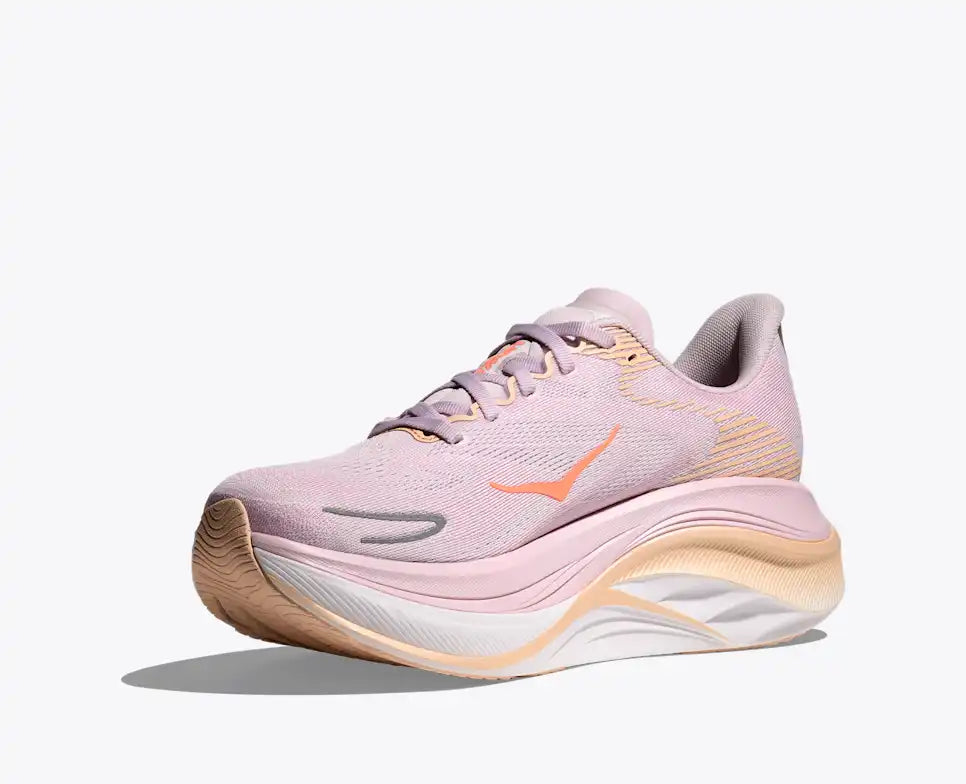 HOKA Skyward X 2 Women's product view 3 — Lilac Cream / Tangerine Glow