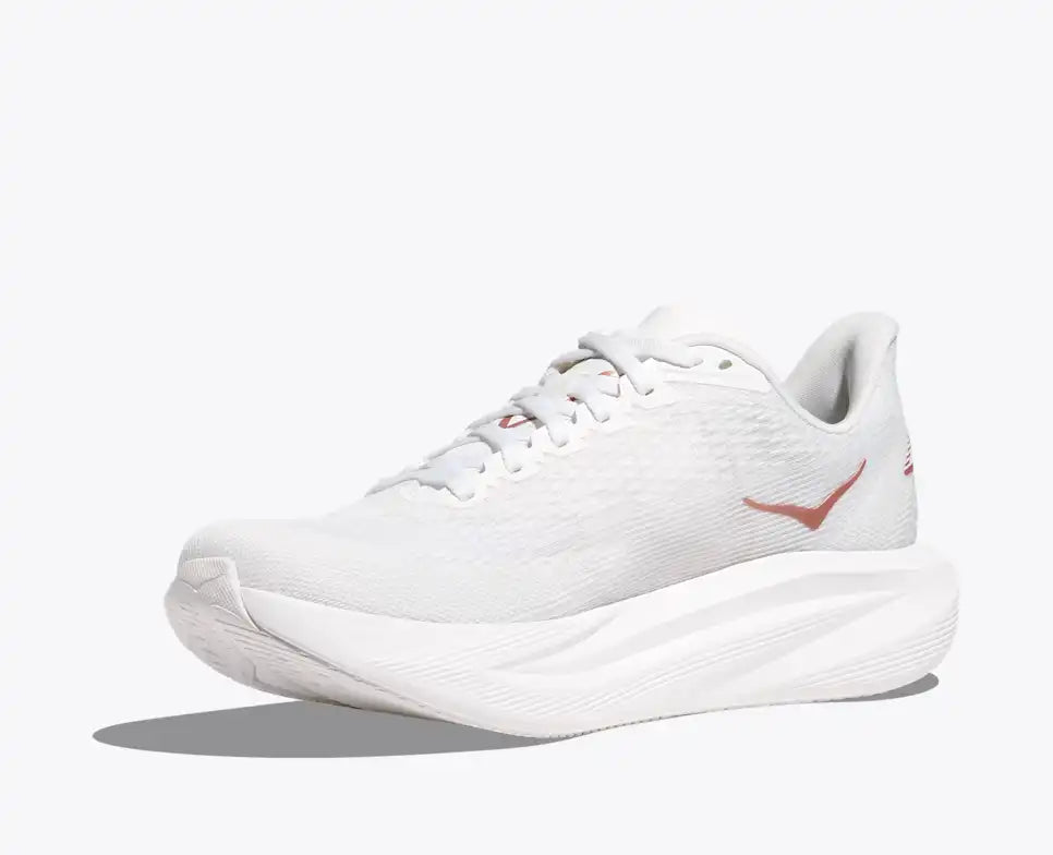 HOKA Mach 7 Women's product view 3 — Frost / Rose Gold