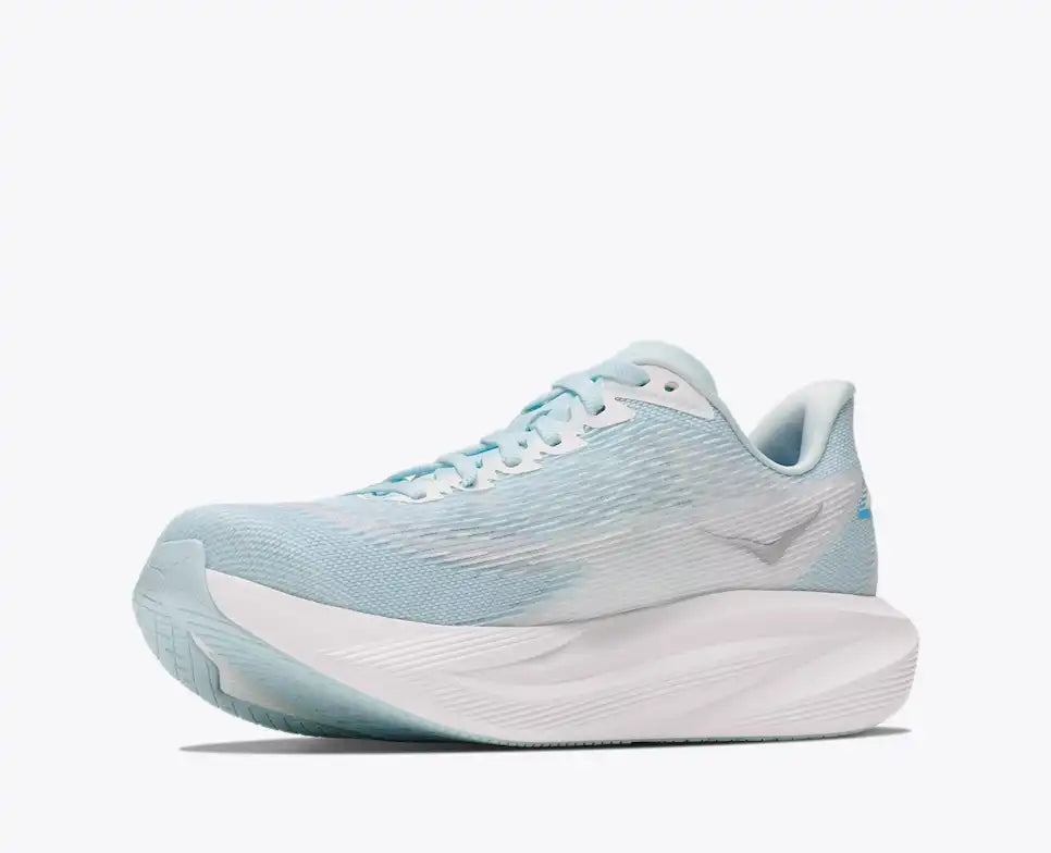 HOKA Mach 7 Women's product view 3 — Glimmering Blue / Frost