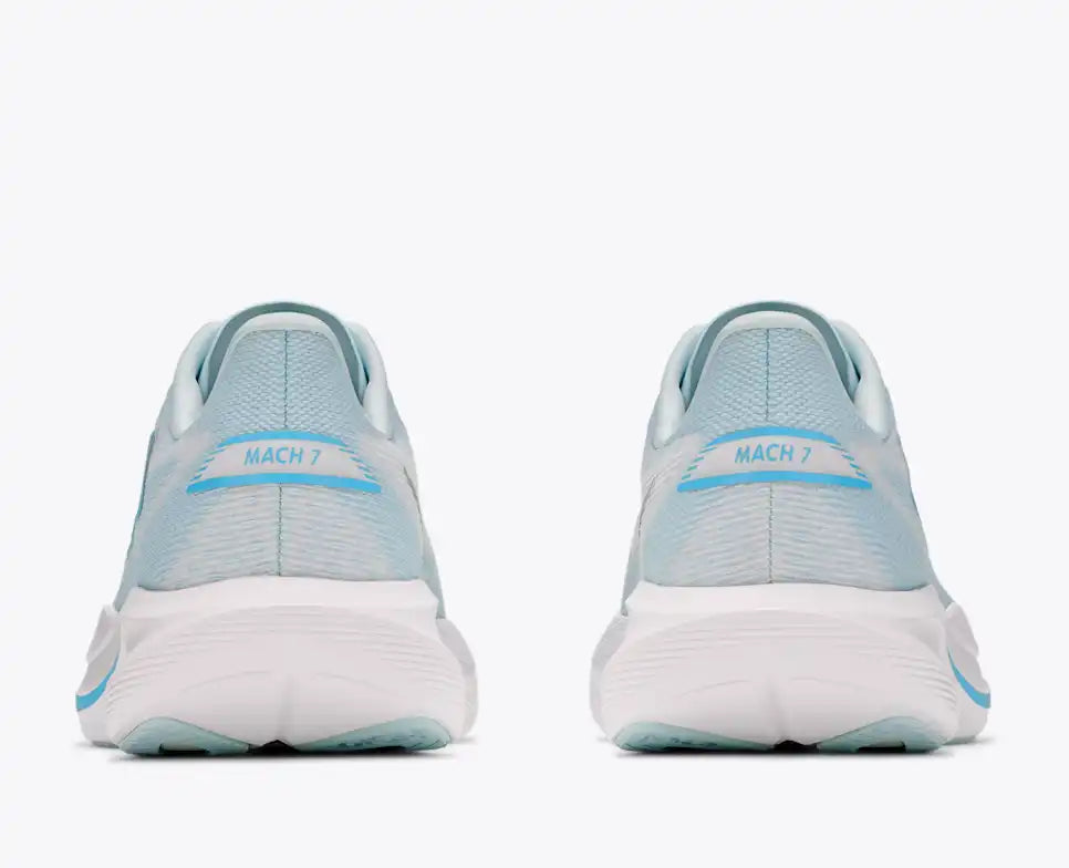 HOKA Mach 7 Women's product view 5 — Glimmering Blue / Frost