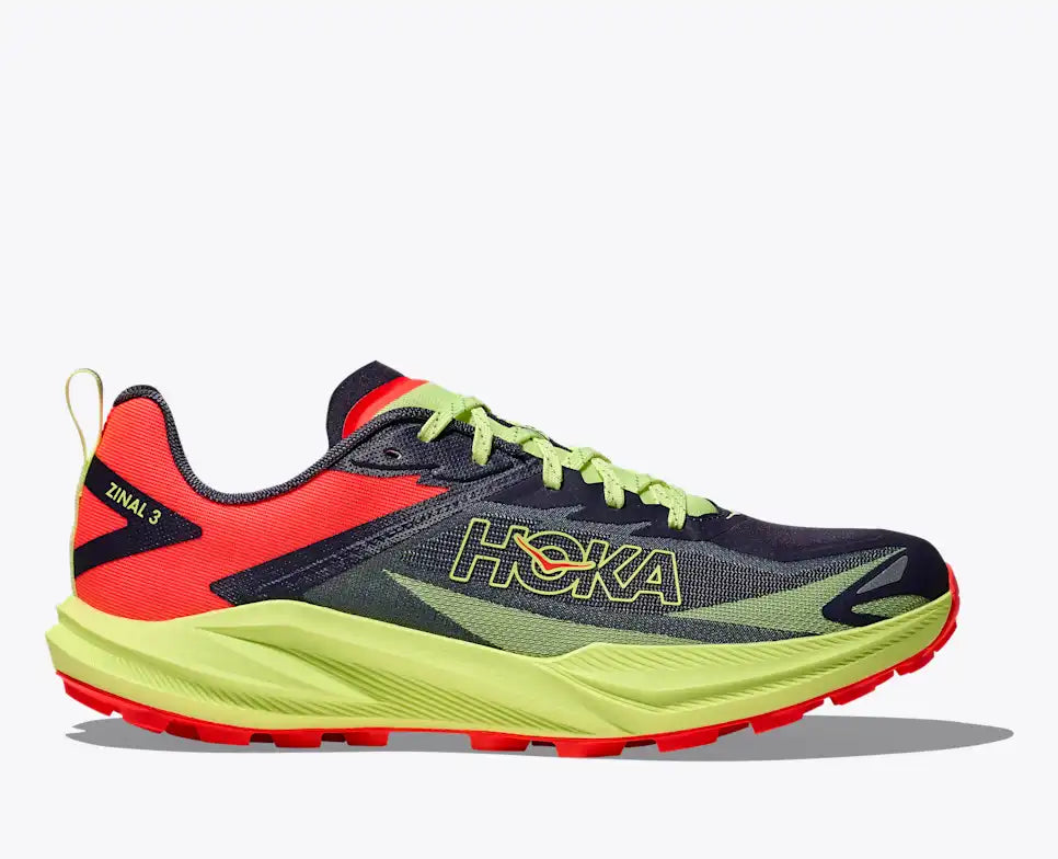 HOKA Zinal 3 Men's product view 1 — Squid Ink / Neon Yuzu