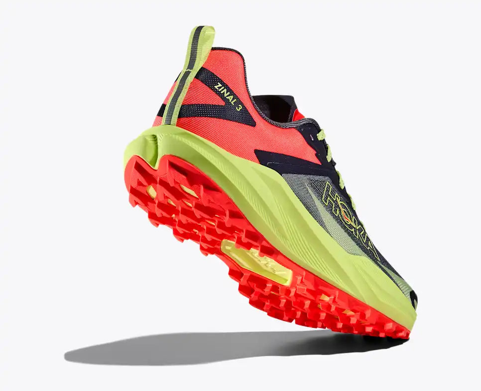 HOKA Zinal 3 Men's product view 4 — Squid Ink / Neon Yuzu