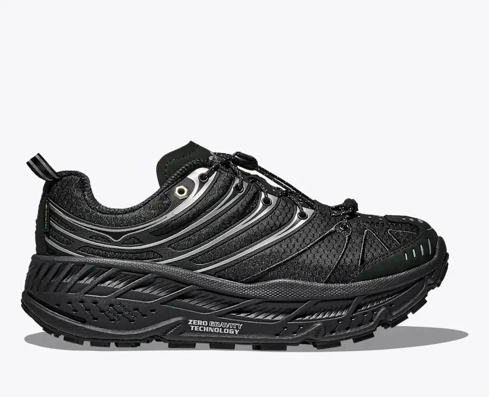 HOKA Stinson Evo GORE-TEX Unisex product view 1 — Black / Silver