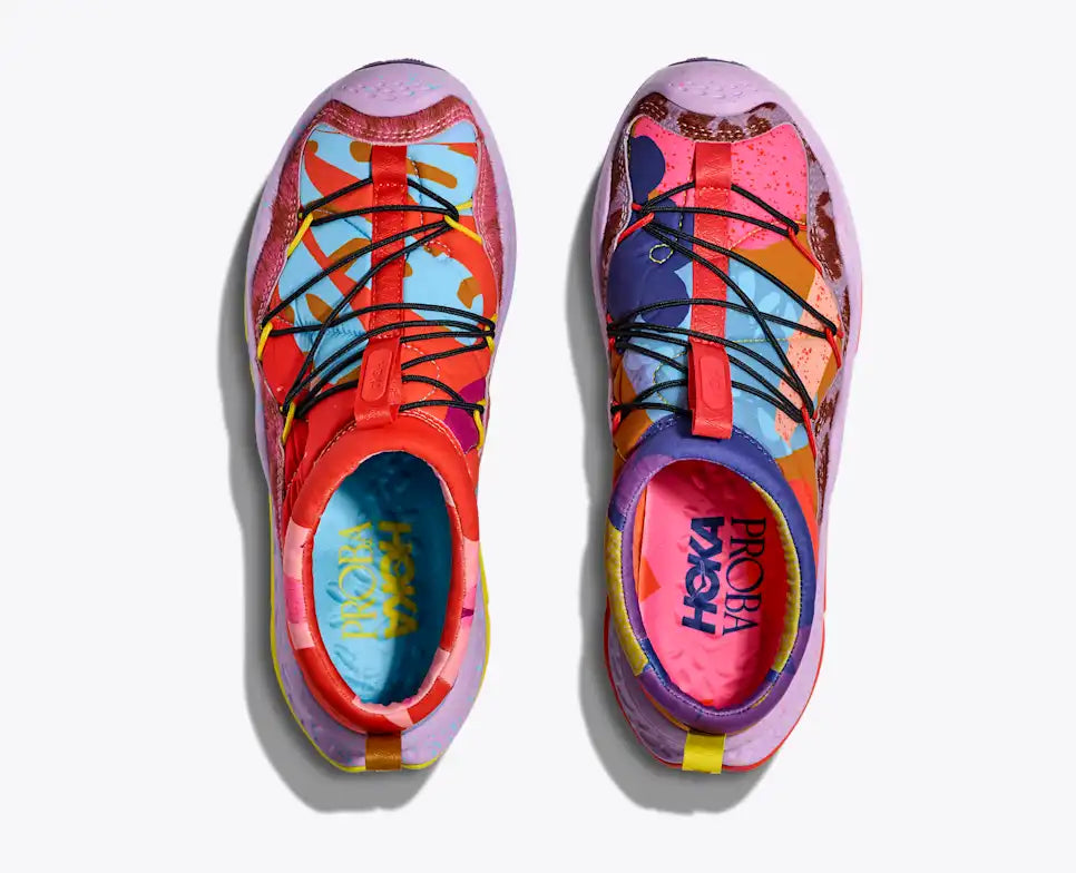 HOKA Ora Primo StudioPROBA Unisex product view 2 — Vermillion Orange / Gold