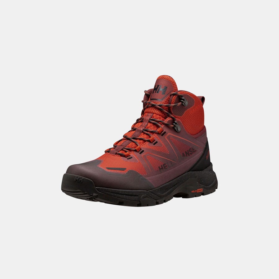 Helly Hansen Men's Cascade HELLY TECH® Waterproof Mid Cut Hiking Boots product view 6 — Patrol Orange