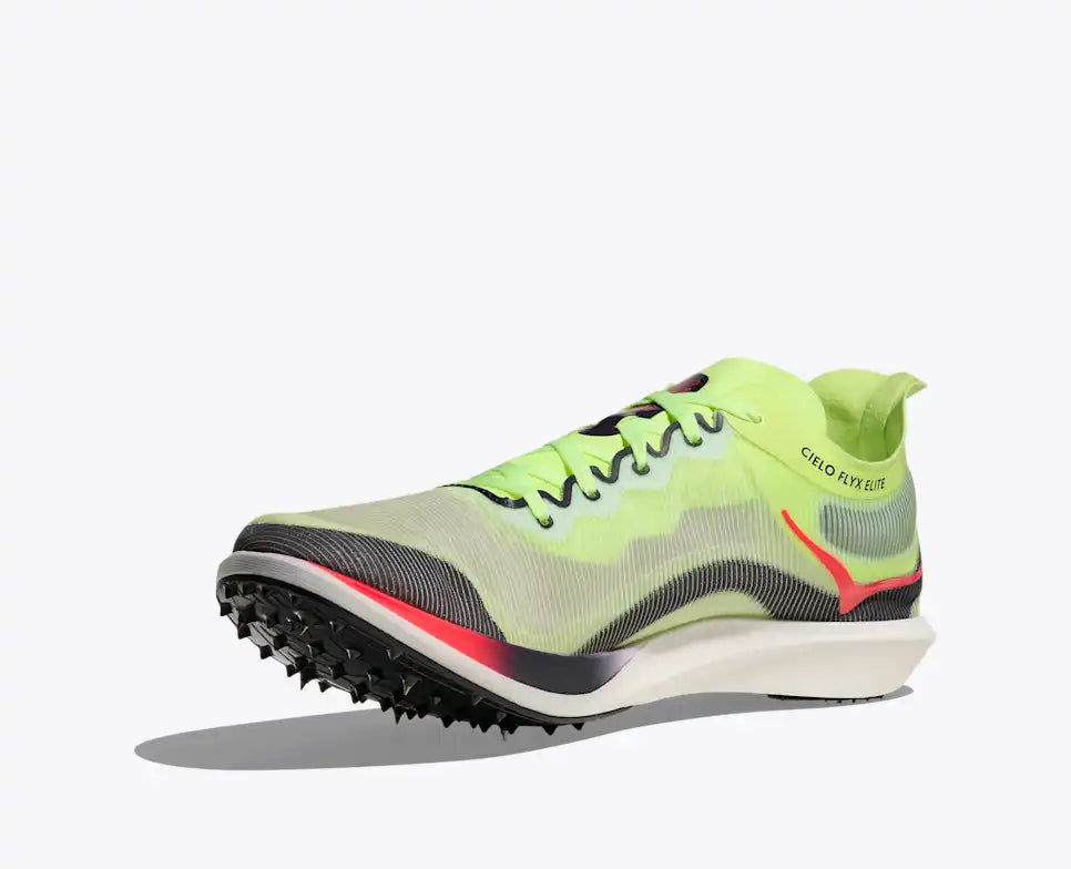 HOKA Cielo Flyx Elite Unisex product view 3 — Neon Yuzu / Squid Ink