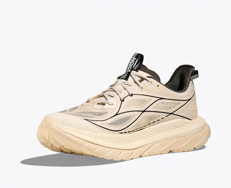 HOKA Mach Remastered Unisex product view 3 — Eggshell / Asphalt Grey
