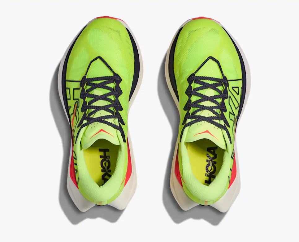 HOKA Rocket X Trail Unisex product view 2 — Neon Yuzu / Neon Flame