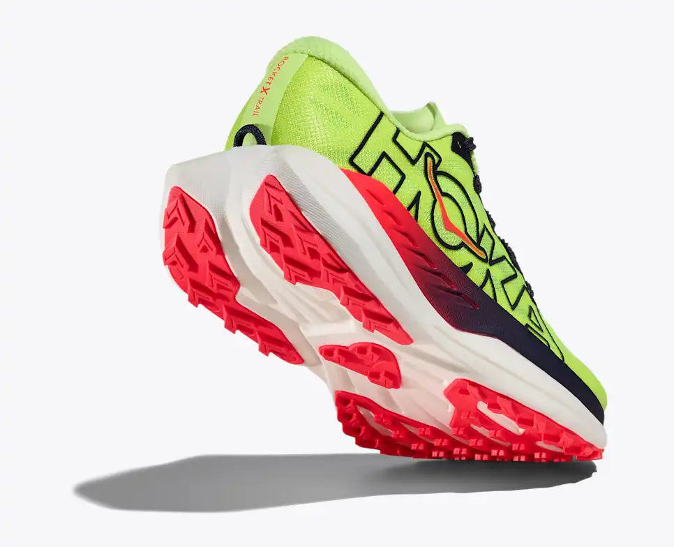 HOKA Rocket X Trail Unisex product view 4 — Neon Yuzu / Neon Flame
