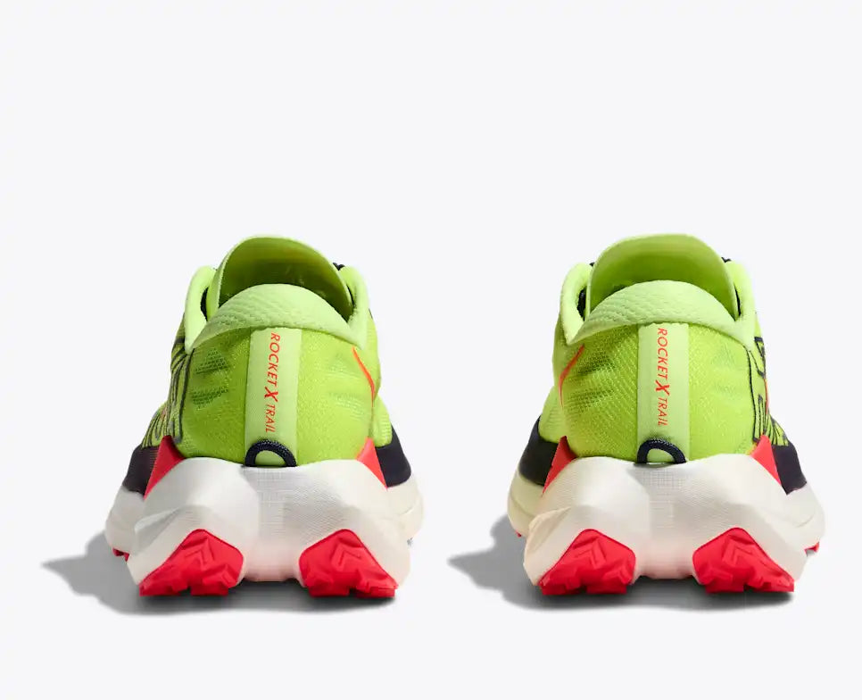 HOKA Rocket X Trail Unisex product view 5 — Neon Yuzu / Neon Flame