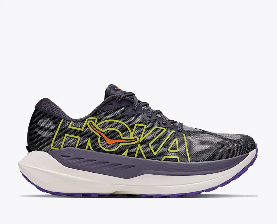 HOKA Rocket X Trail Men's product view 1 — Squid Ink / Neon Nebula