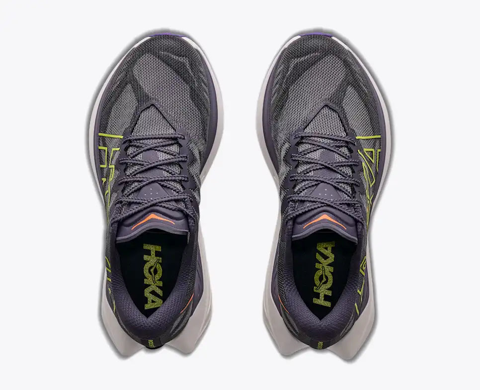 HOKA Rocket X Trail Men's product view 2 — Squid Ink / Neon Nebula