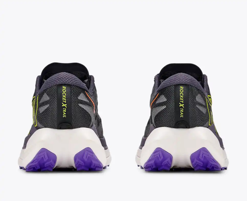 HOKA Rocket X Trail Men's product view 5 — Squid Ink / Neon Nebula