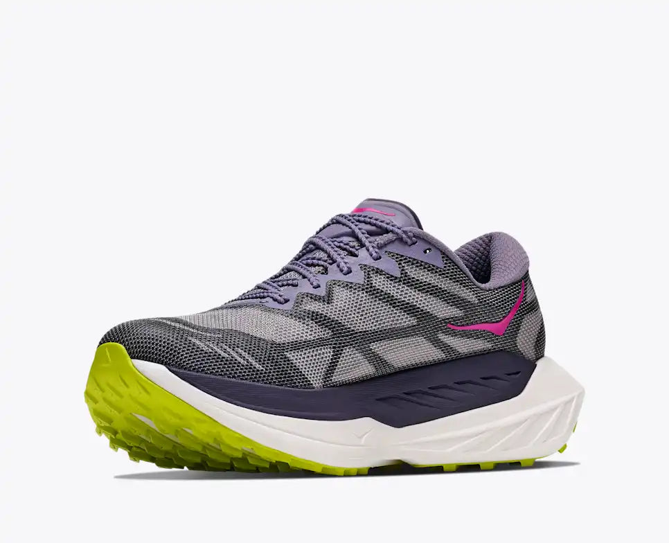 HOKA Rocket X Trail Women's product view 3 — Purple Fog / Hoka Citrus