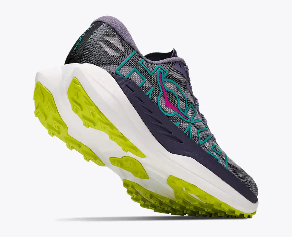 HOKA Rocket X Trail Women's product view 4 — Purple Fog / Hoka Citrus