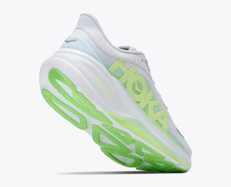 HOKA Clifton Pro Women's product view 3 — Cosmic Grey / Neon Yuzu