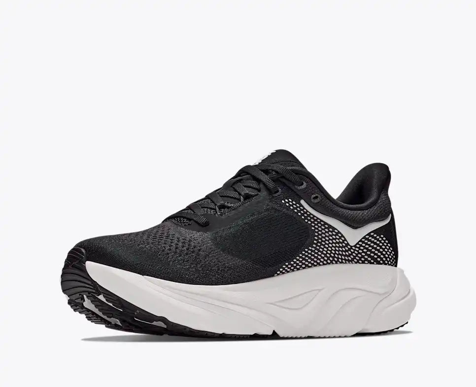 HOKA Arahi 9 Men's product view 3 — Black / White