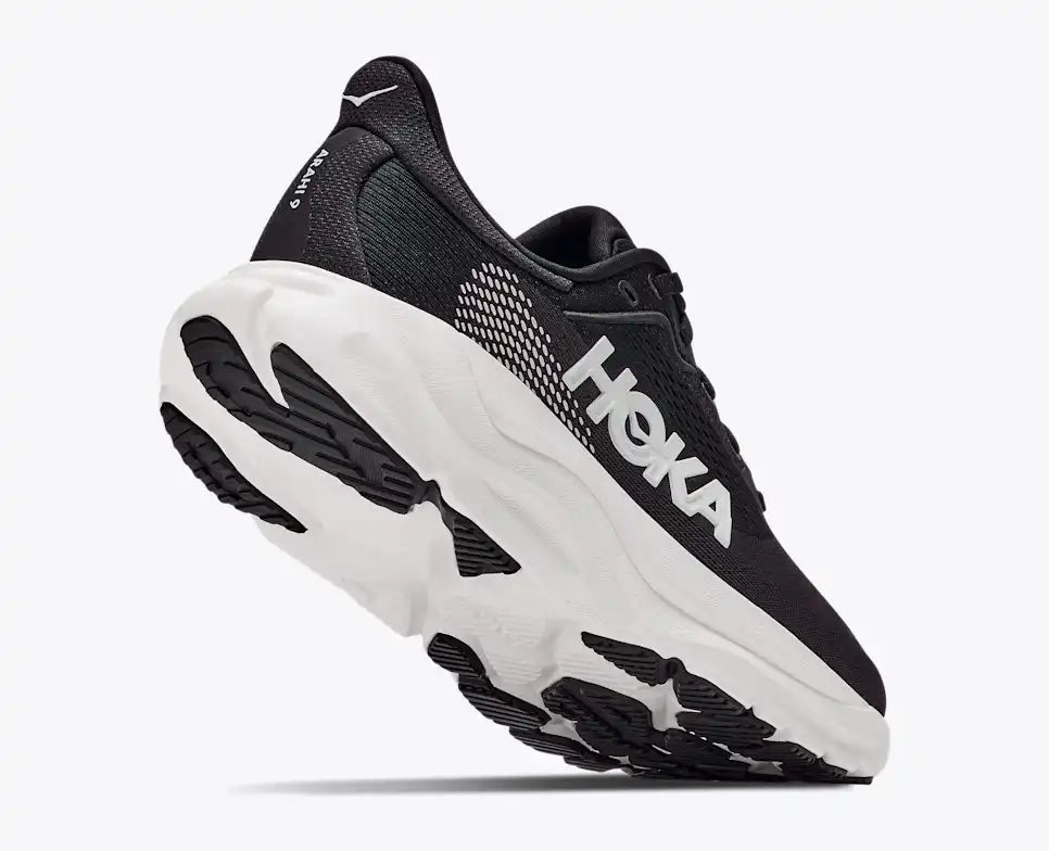 HOKA Arahi 9 Men's product view 4 — Black / White
