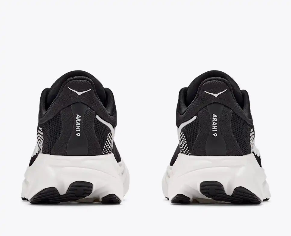 HOKA Arahi 9 Men's product view 5 — Black / White