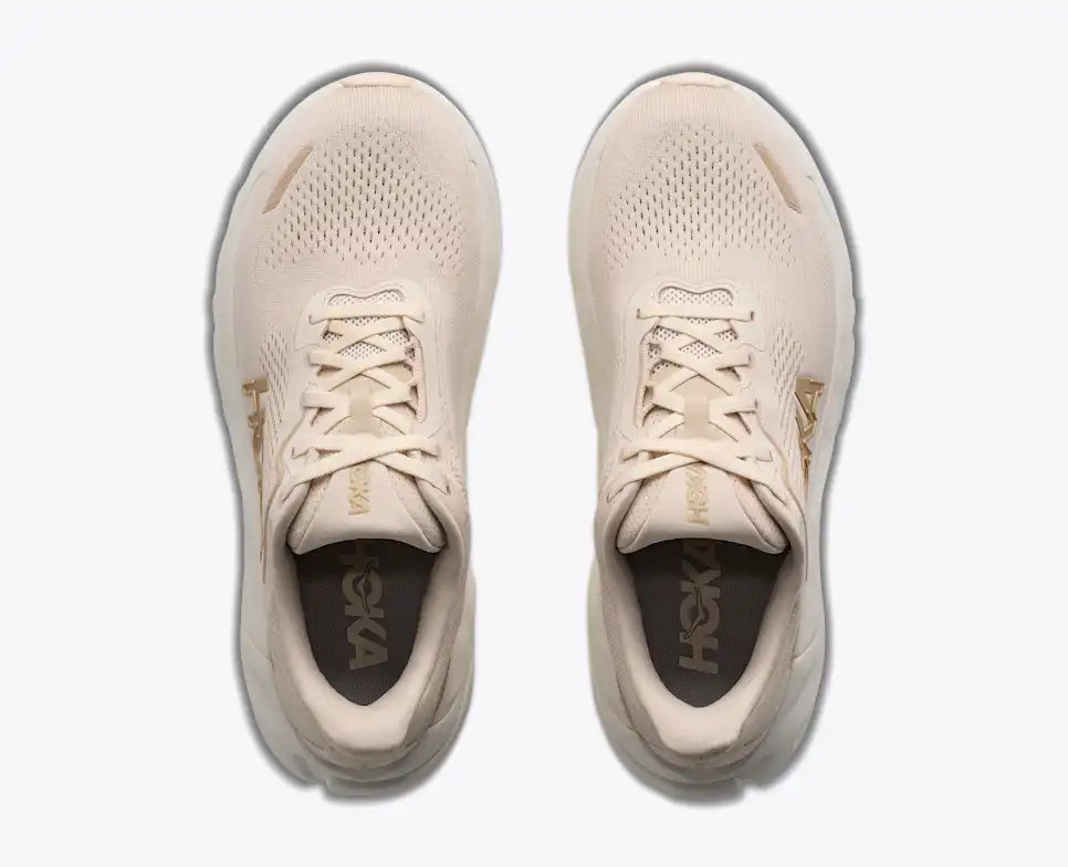 HOKA Arahi 9 Women's product view 2 — Alabaster / Oat Milk