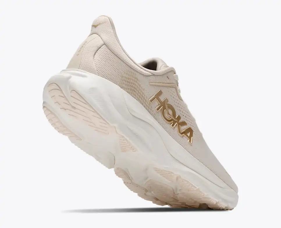 HOKA Arahi 9 Women's product view 4 — Alabaster / Oat Milk