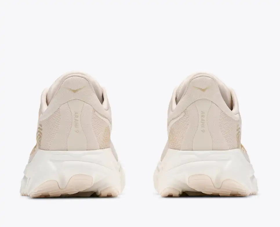 HOKA Arahi 9 Women's product view 5 — Alabaster / Oat Milk
