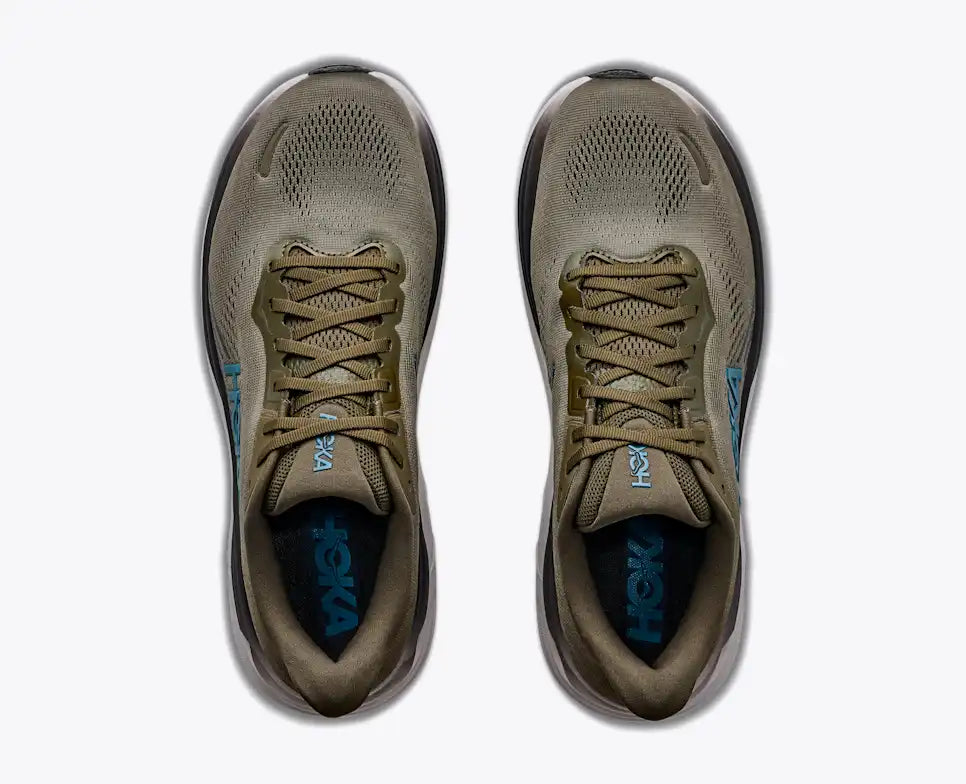 HOKA Clifton 11 Unisex product view 2 — Antique Olive / River Rock Grey