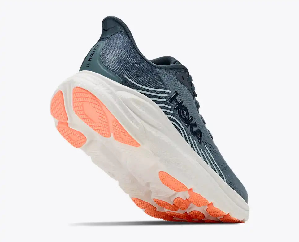 HOKA Clifton 11 Women's product view 4 — Faded Navy / Glimmering Blue