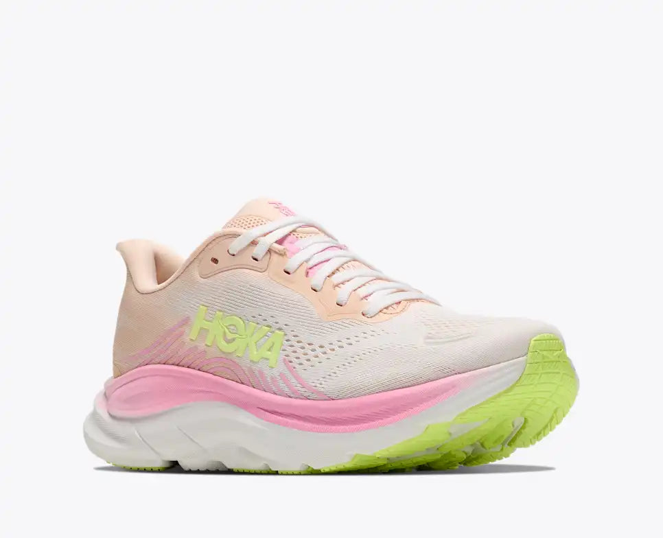 HOKA Clifton 11 Women's product view 5 — Tangerine Glow / White