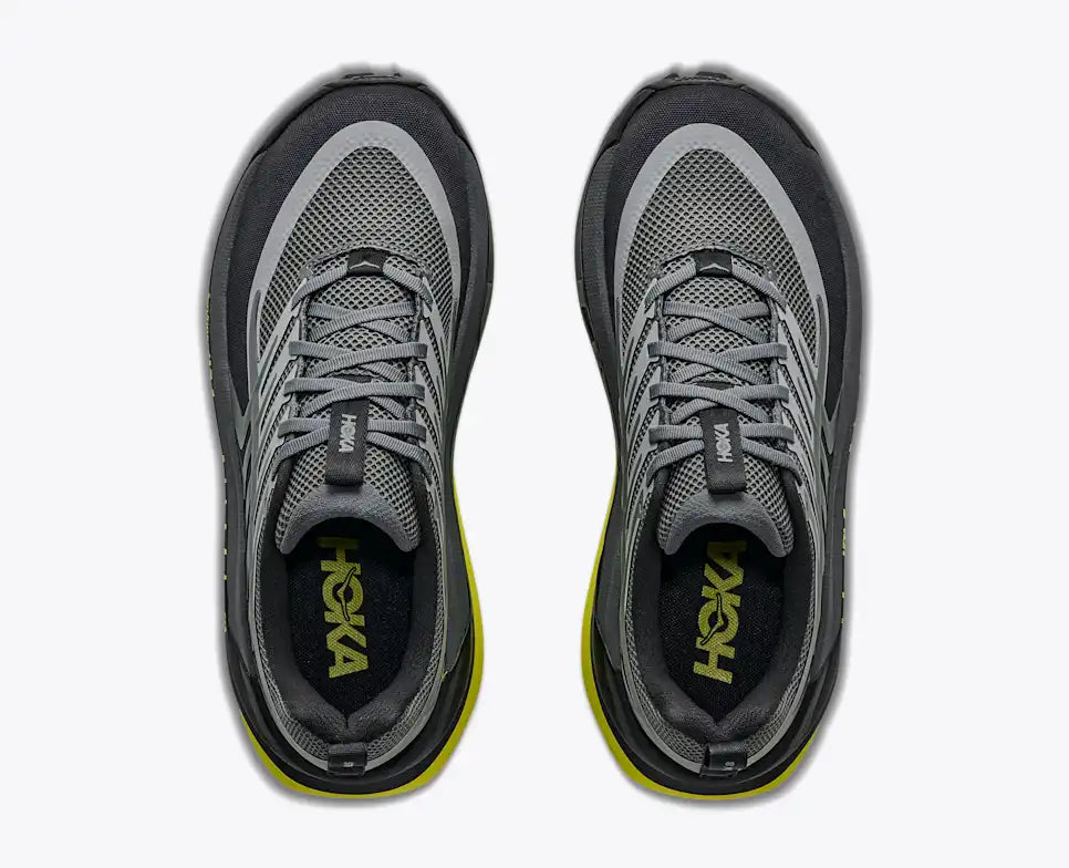 HOKA Stinson 8 Men's product view 2 — Black / Hoka Citrus