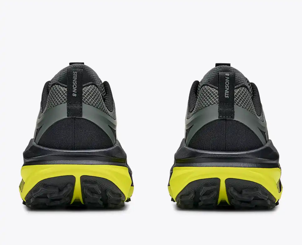 HOKA Stinson 8 Men's product view 5 — Black / Hoka Citrus