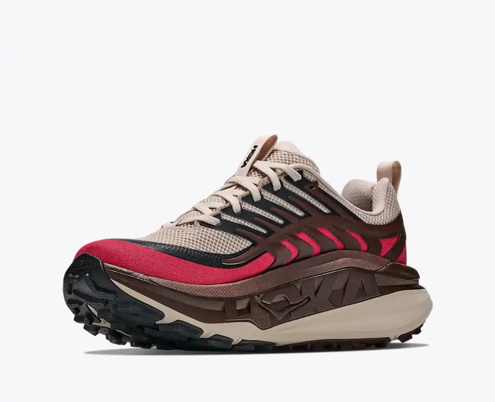 HOKA Stinson 8 Unisex product view 3 — River Rock Grey / Spiced Chocolate