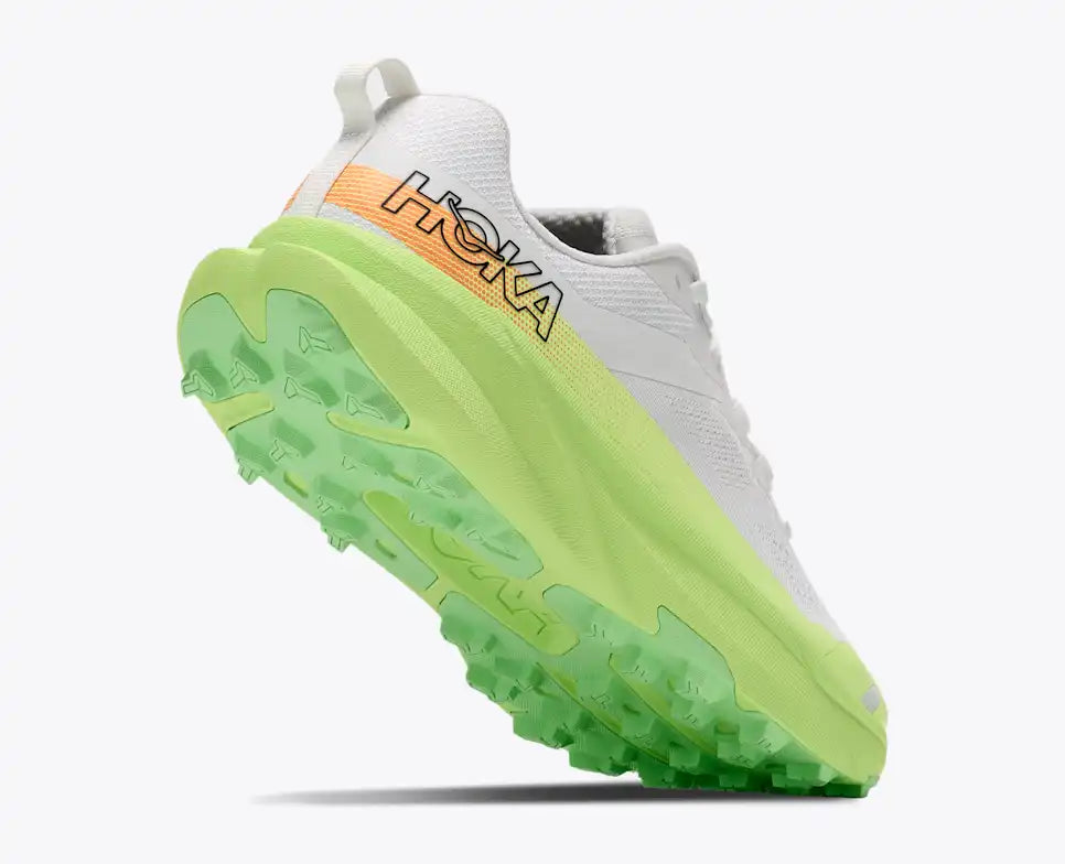 HOKA Torrent 5 Men's product view 4 — Frost / Neon Yuzu