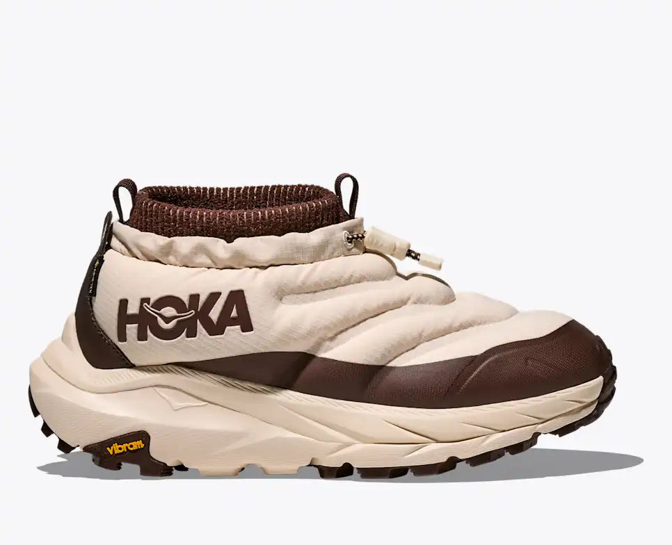 HOKA Kaha 2 Frost Moc GORE-TEX Halfdays Women's product view 1 — Oat Milk / Spiked Cocoa