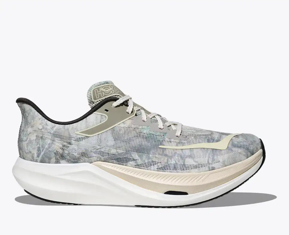 HOKA Rocket X 3 John Elliott Unisex product view 1 — Spray Green / Antique White