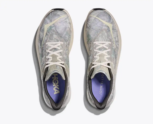 HOKA Rocket X 3 John Elliott Unisex product view 2 — Spray Green / Antique White