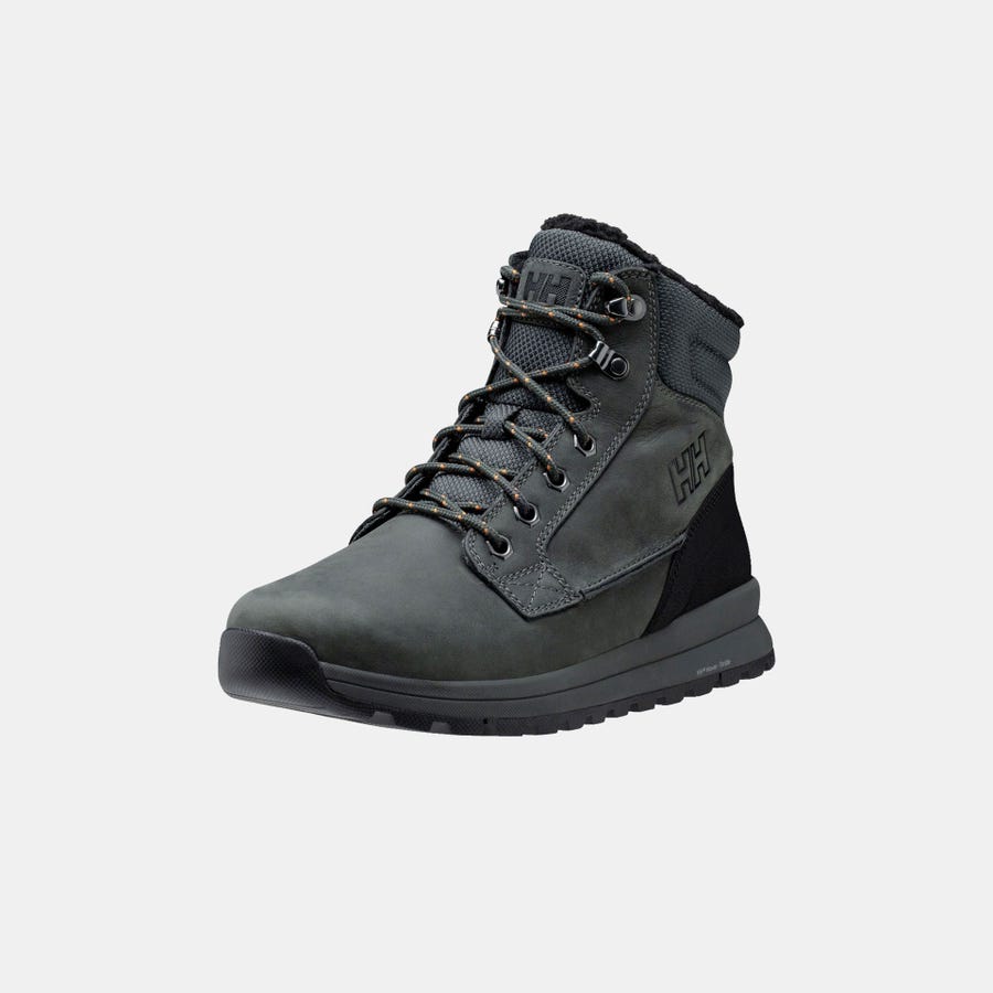 Helly Hansen Men's Kelvin Lx Waterproof Leather Boots product view 6 — Charcoal / BL