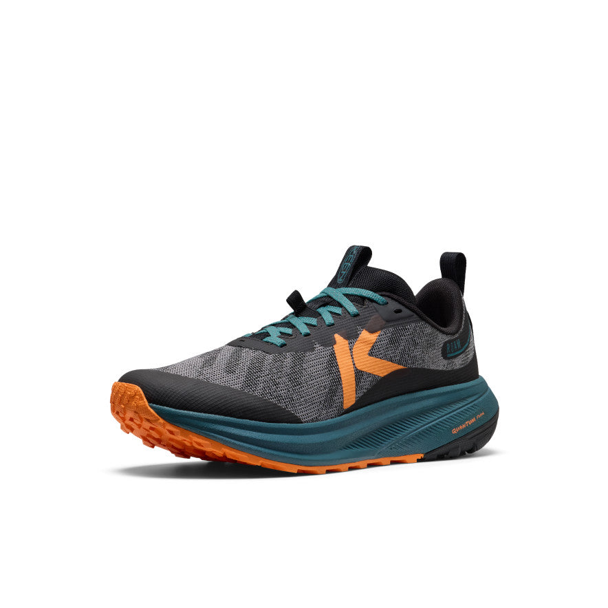 KEEN Roam Trail Running Shoe Men product view 3 — Black/Orange Peel