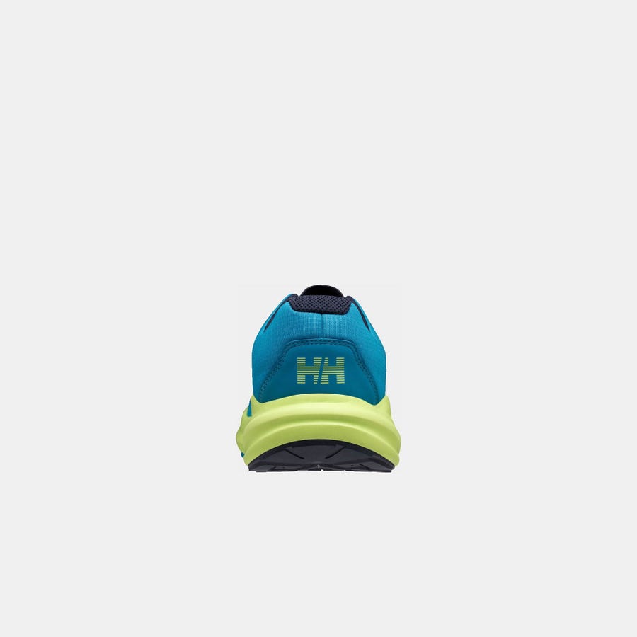 Helly Hansen Men's Buzzard Trail Runner Shoes product view 4 — Cyan / Sharp Green
