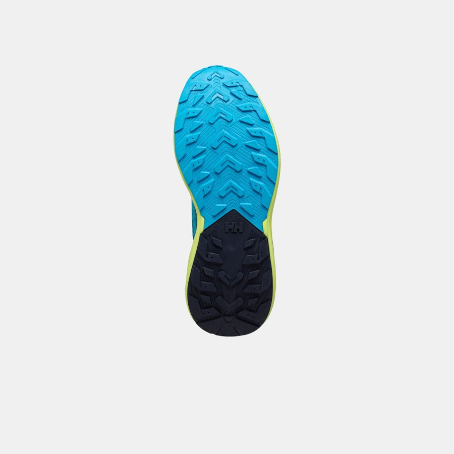 Helly Hansen Men's Buzzard Trail Runner Shoes product view 5 — Cyan / Sharp Green