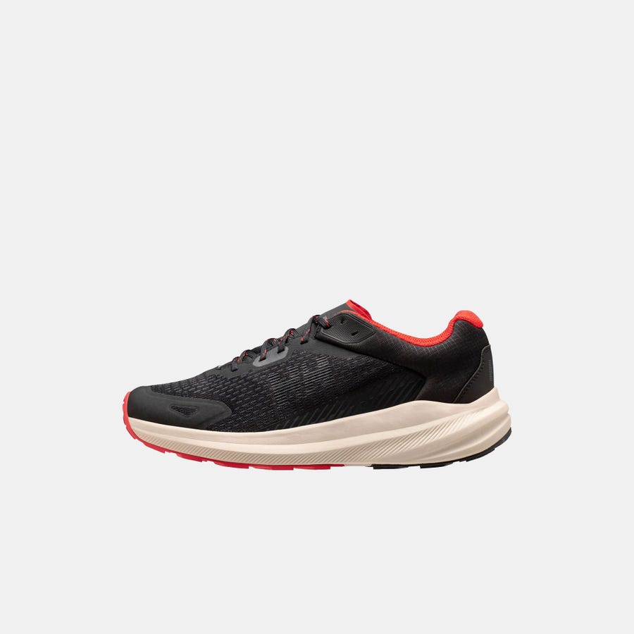 Helly Hansen Men's Buzzard Trail Runner Shoes product view 1 — Black / Alert Red