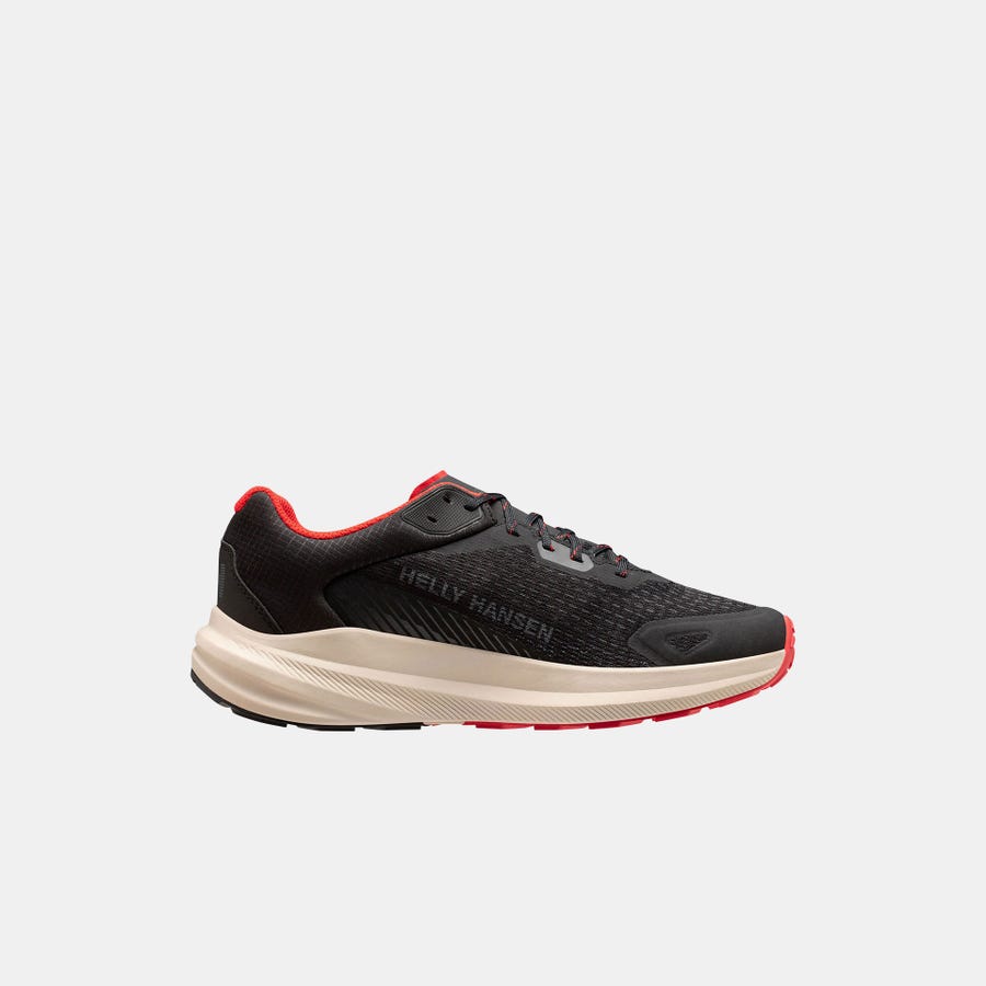 Helly Hansen Men's Buzzard Trail Runner Shoes product view 2 — Black / Alert Red
