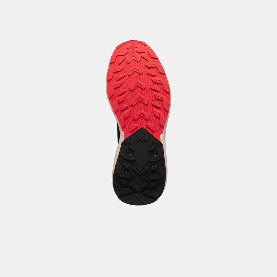 Helly Hansen Men's Buzzard Trail Runner Shoes product view 5 — Black / Alert Red
