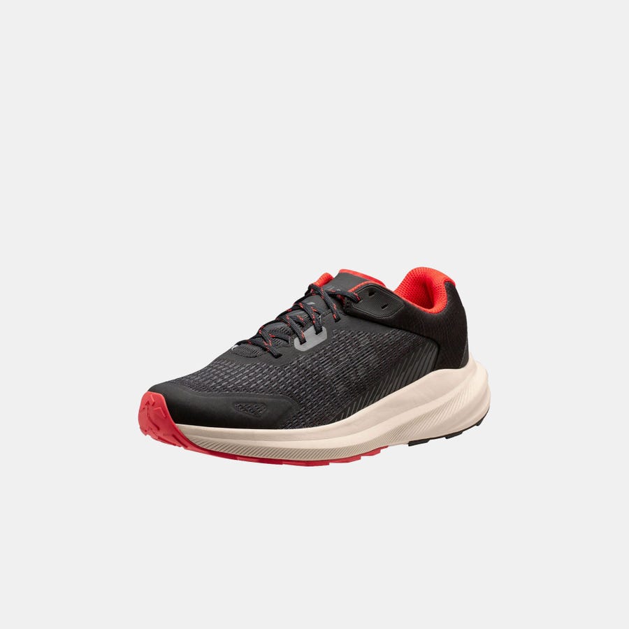 Helly Hansen Men's Buzzard Trail Runner Shoes product view 6 — Black / Alert Red