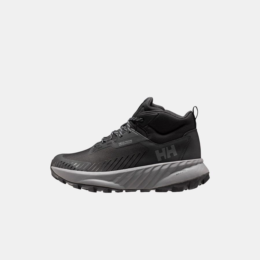 Helly Hansen Men's Awe Hiker Mid HELLY TECH® Boots product view 1 — Black / Quiet Shade