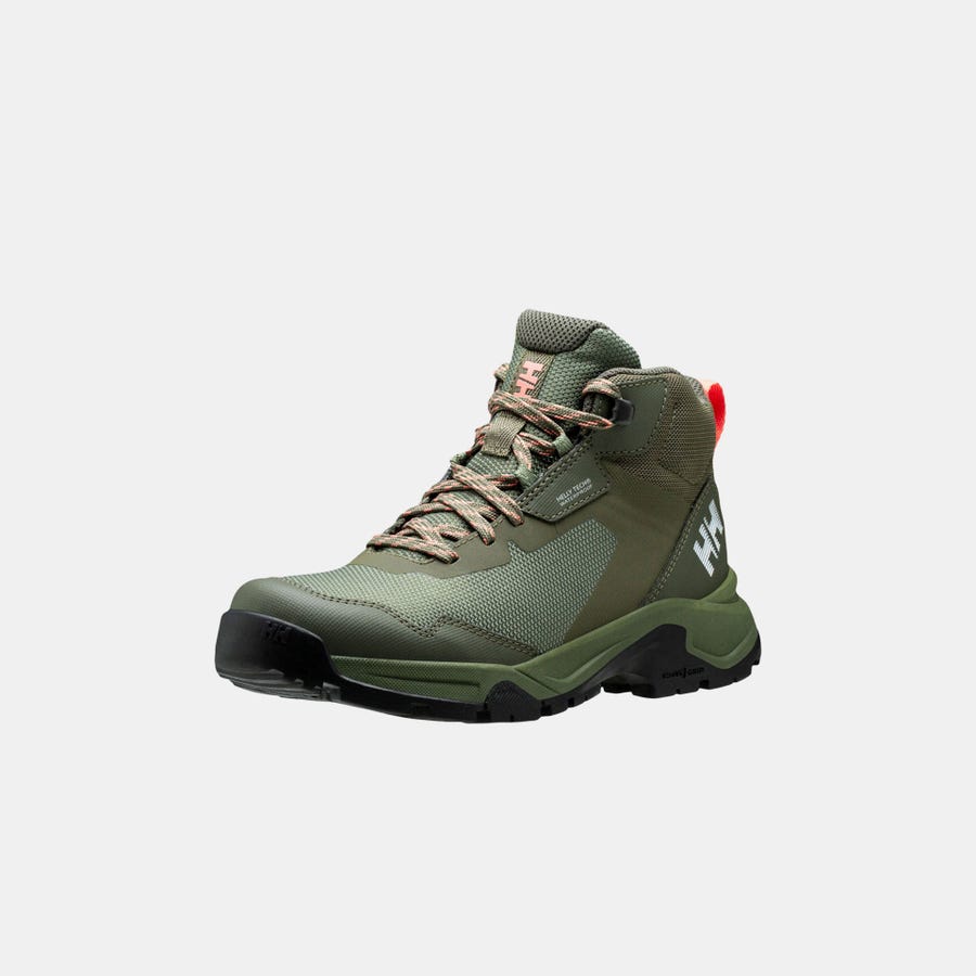 Helly Hansen Women’s Canyon Mid HELLY TECH® Hiking Boots product view 6 — Lav Green / Beluga